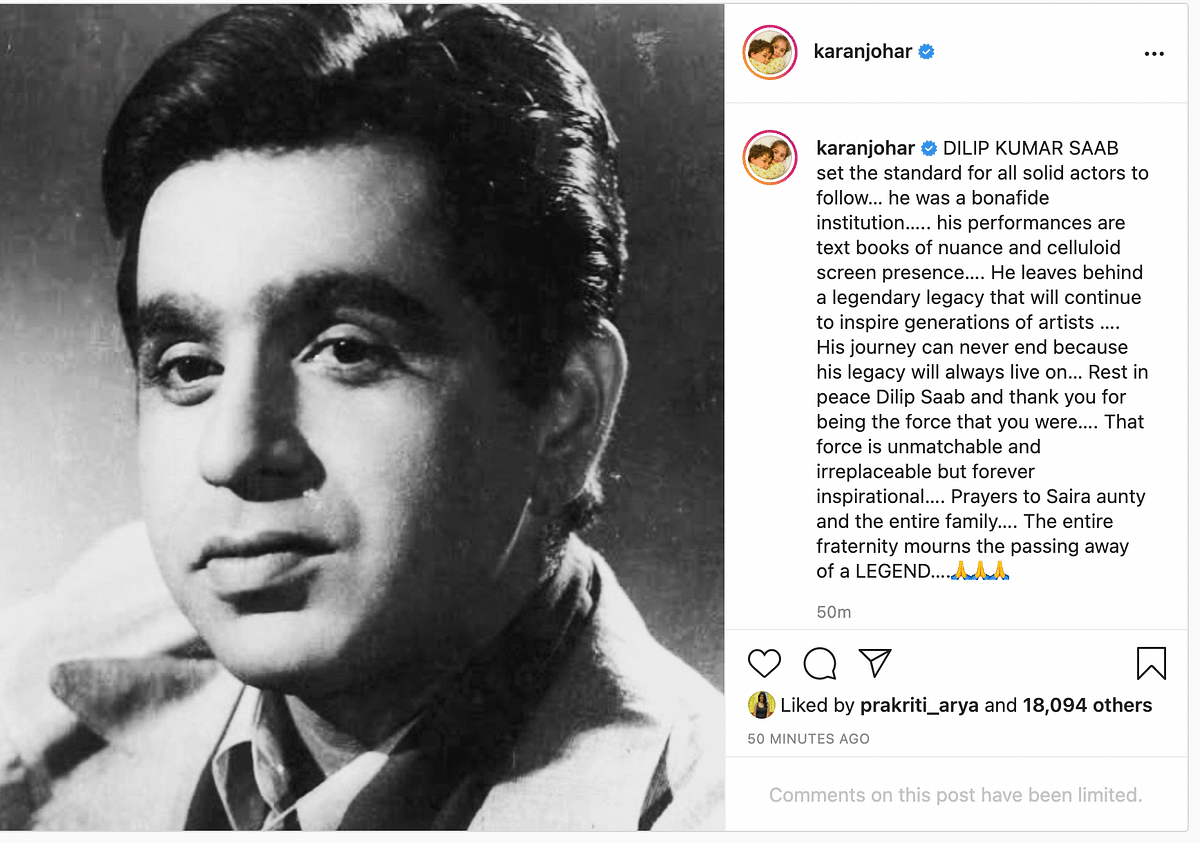 Amitabh Bachchan, Akshay Kumar, Aamir Khan, and other celebrities pay tributes to Dilip Kumar.