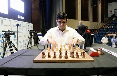 <div class="paragraphs"><p>Kolkata: Indian chess Grandmaster Viswanathan Anand during Tata Steel Chess India Rapid and Blitz 2019 in Kolkata on Nov 22, 2019. </p></div>