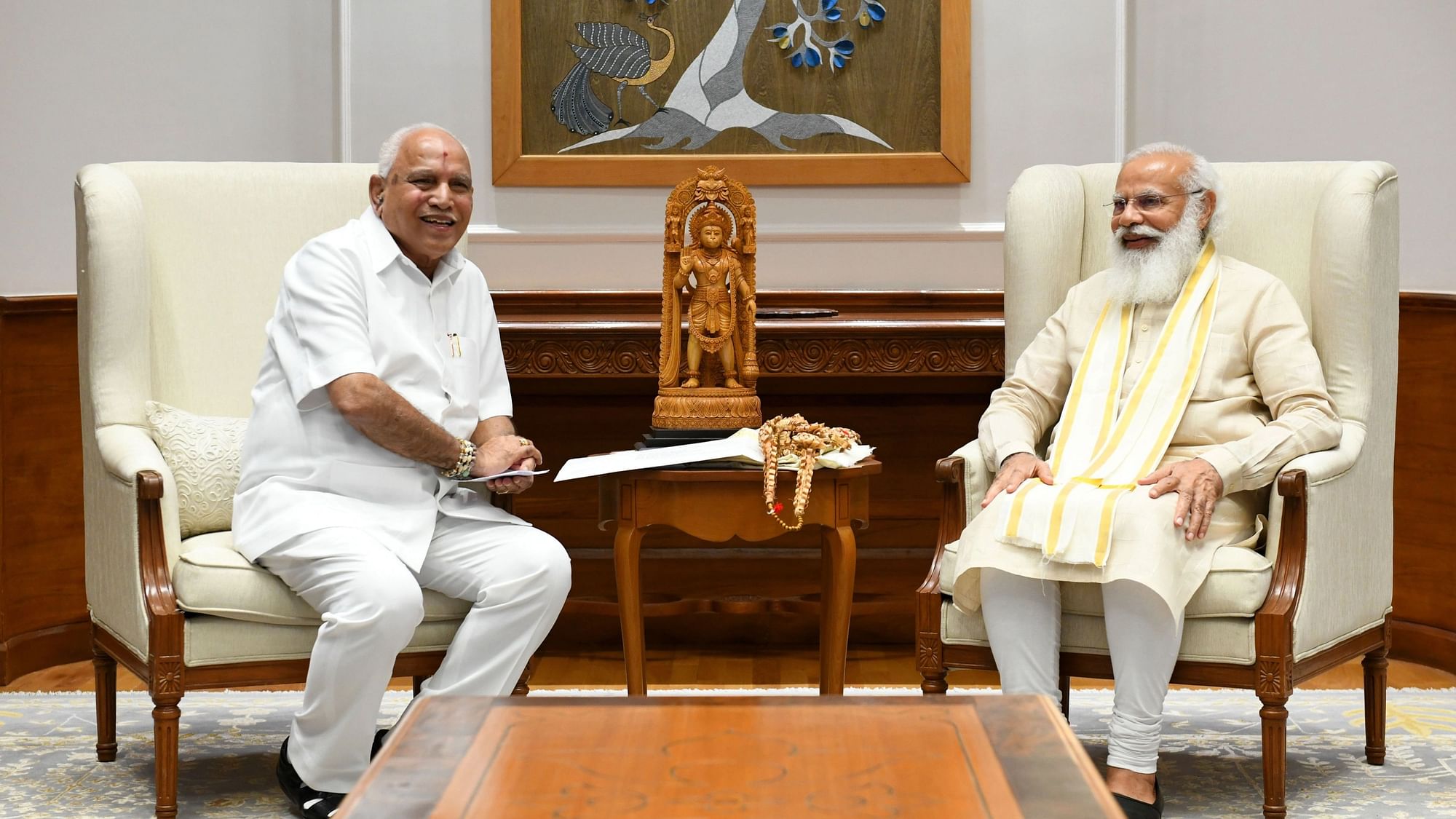 <div class="paragraphs"><p>"During my discussion with PM Modi, I requested him to permit to carry out development works," BS Yediyurappa said.</p></div>