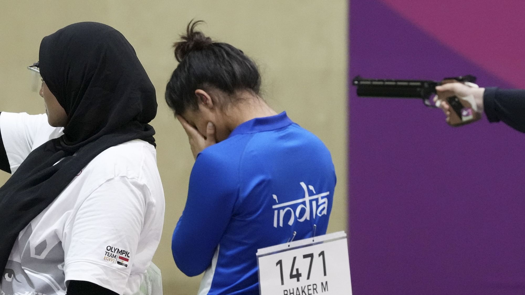 <div class="paragraphs"><p>Tokyo Olympics: Manu Bhaker was pegged back by a technical failure during the Women's 10m Air Pistol Qualification event.</p></div>