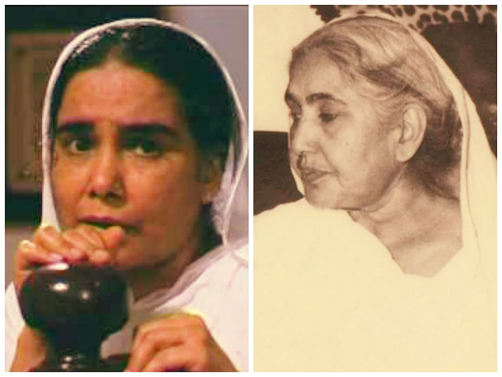 <div class="paragraphs"><p>Surekha Sikri and Fayazi Begum, whom she portrayed in Mammo. </p></div>