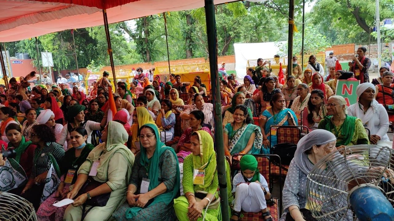 <div class="paragraphs"><p>The farm unions have been staging protests in Jantar Mantar since 22 July, during the ongoing Monsoon Session of Parliament.</p></div>