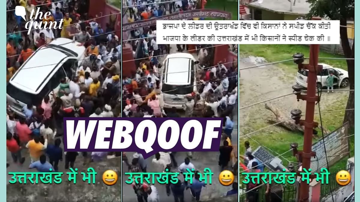 Farmers Attacked BJP Leader's Car in Uttarakhand? Claim is Misleading!