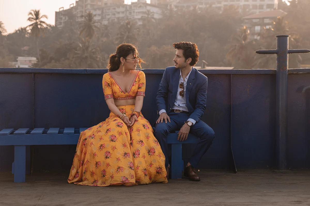 <div class="paragraphs"><p>Radhika Madan and Amol Parashar in <em>Save the Da(y)te </em>in <em>Feels Like Ishq</em></p></div>