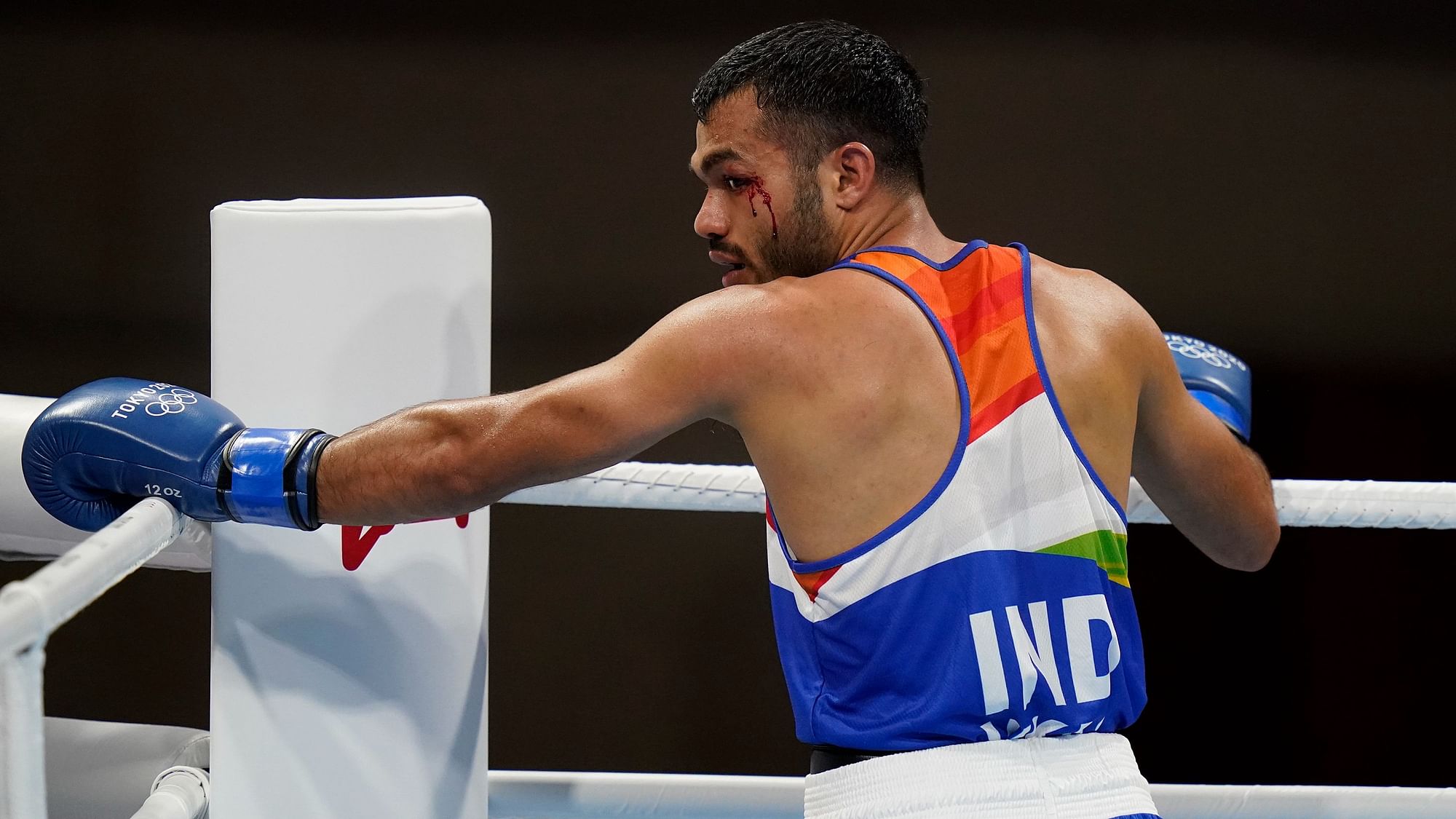 <div class="paragraphs"><p>Tokyo Olympics: Vikas Krishan after his defeat in the first round.&nbsp;</p></div>