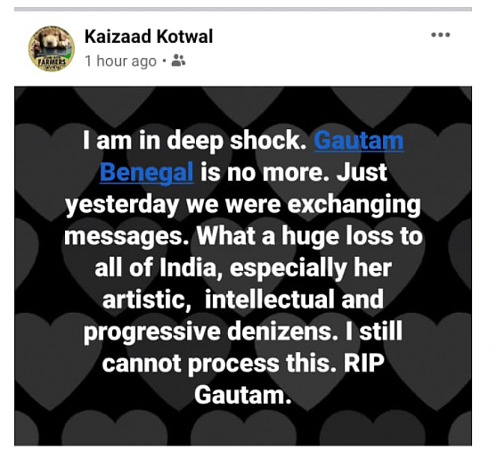 Cartoonist & Filmmaker Gautam Benegal Passes Away Aged 56