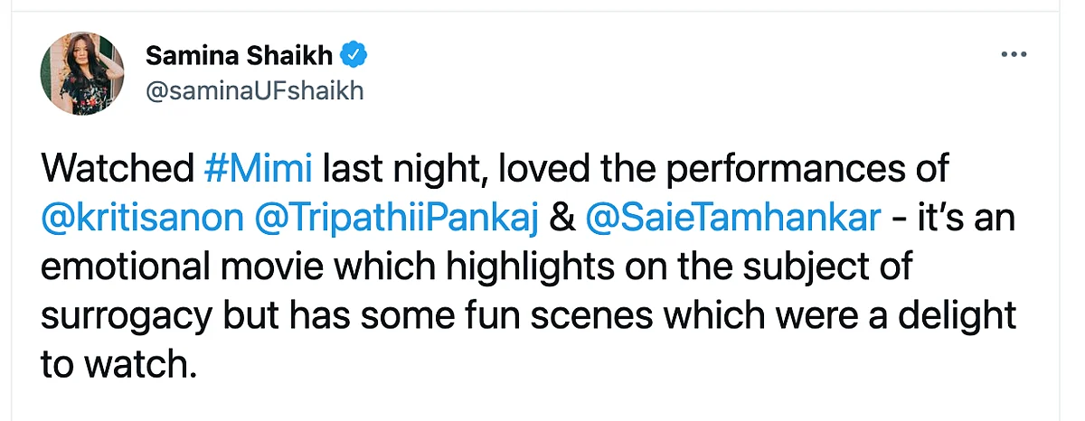 Twitter Showers Love on 'Mimi'; Appreciates Film's Take on Surrogacy