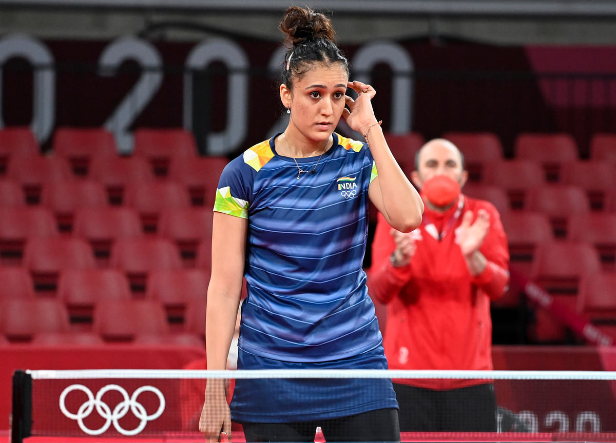 Manika Batra was competing in the women's singles and mixed doubles events at the 2020 Tokyo Olympics.