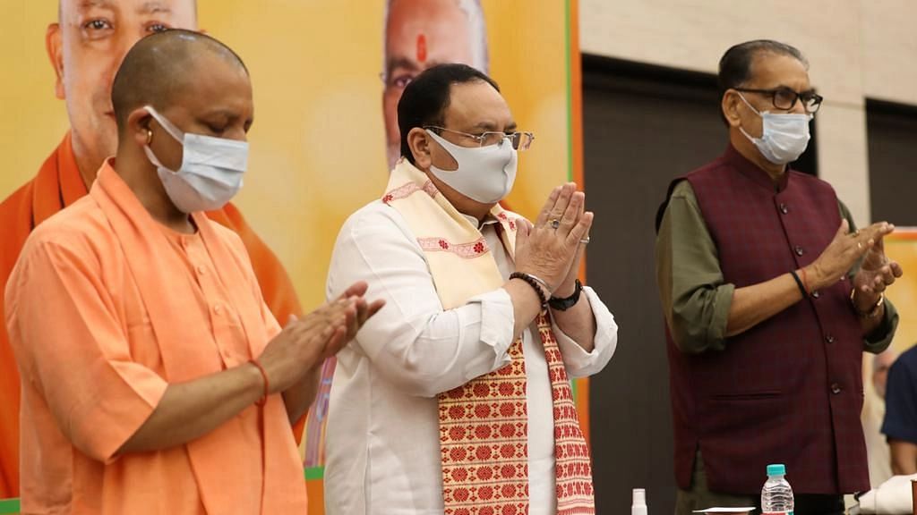 <div class="paragraphs"><p>BJP chief JP Nadda chaired a meeting of 39 MPs from Braj, Kanpur and Western UP on Wednesday.</p></div>