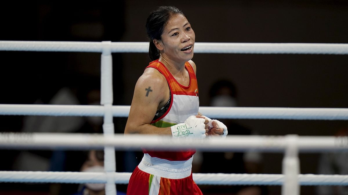<div class="paragraphs"><p>Tokyo Olympics 2020: Mary Kom after winning her bout on Sunday.&nbsp;</p></div>