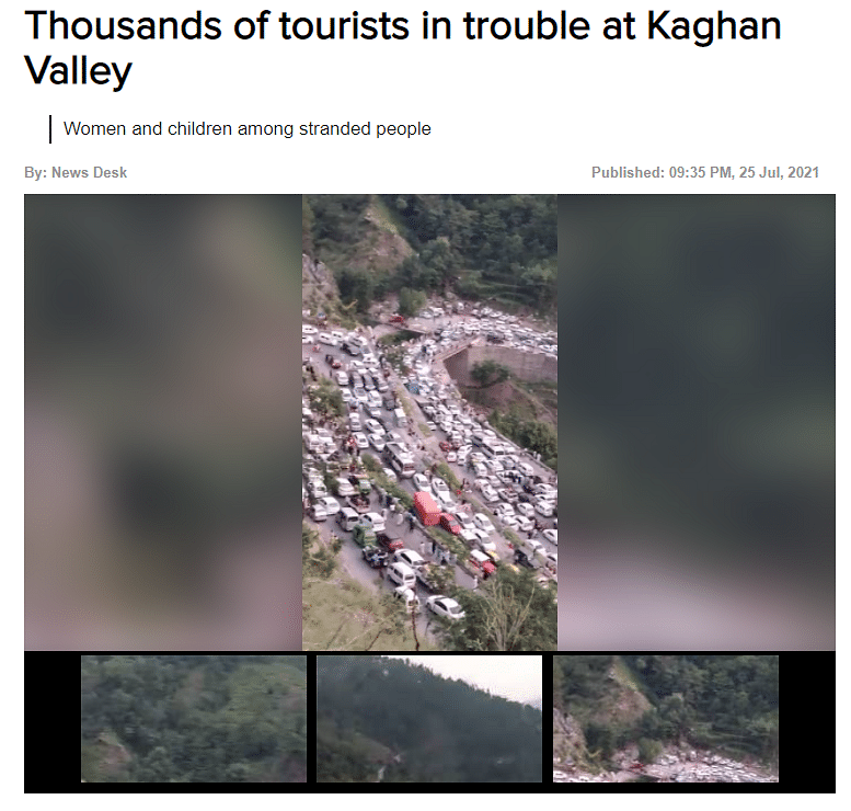 We found that while the video was a recent one, it was from Kaghan Valley in Pakistan and not Himachal Pradesh.