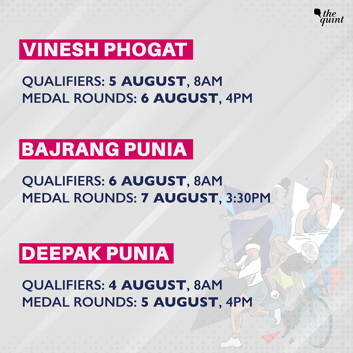 Full Schedule of Indian Athletes at 2020 Tokyo Olympics