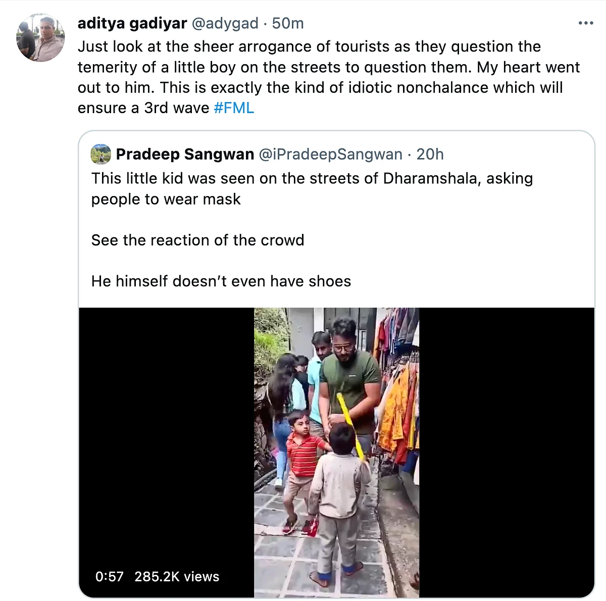 Dharamshala Boy Urging People To Wear Masks Becomes Police Mascot