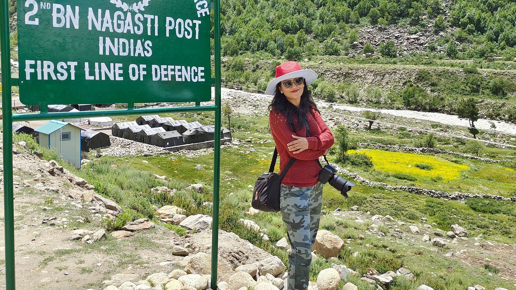 <div class="paragraphs"><p>“Standing at the last point of India where civilians are allowed,” Dr Deepa Sharma had tweeted, along with a picture of herself at the Nagasti ITBP check-post at 12:59 pm on Sunday, 25 July.</p></div>
