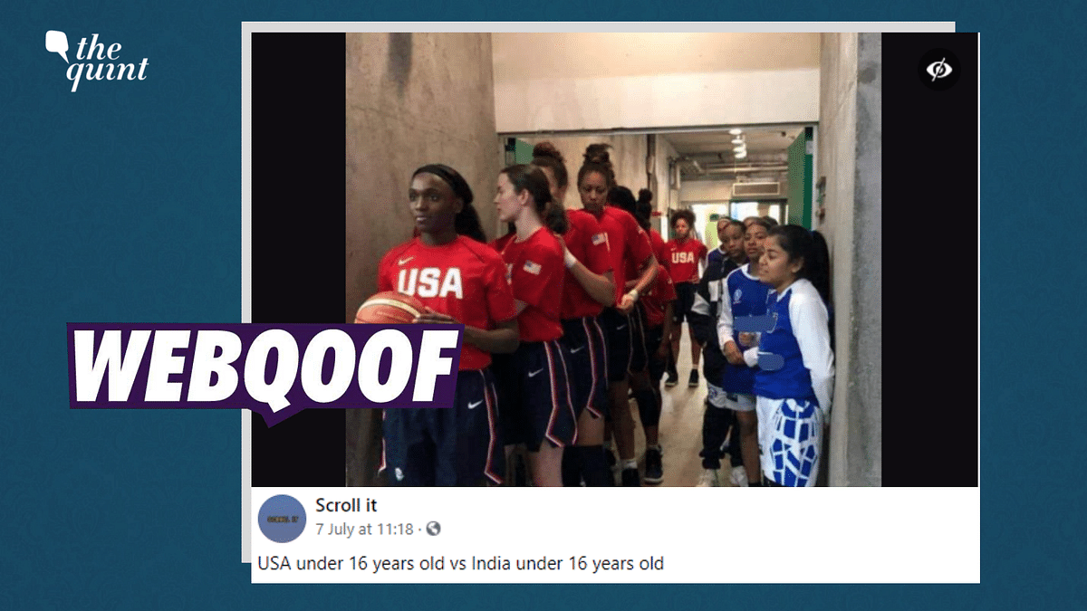 Viral Photo Doesn't Show Indian Basketball Players Next to Team USA