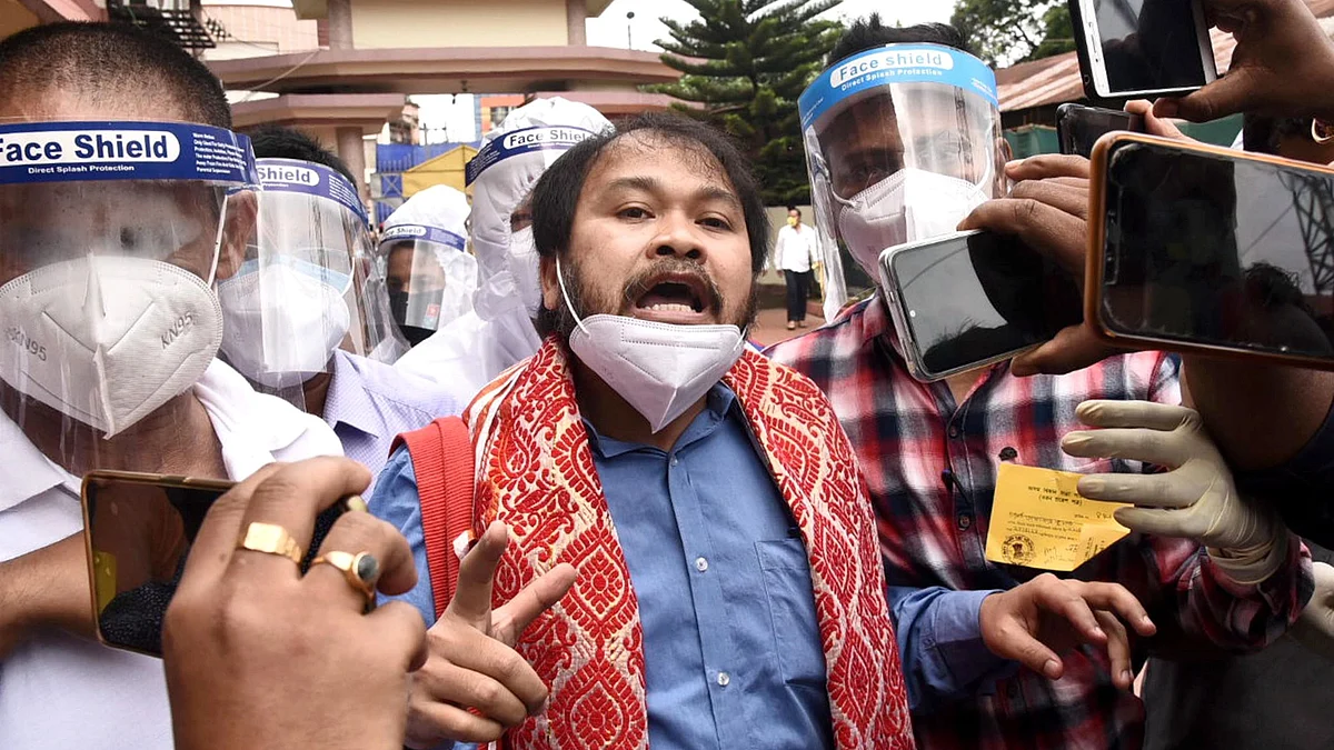 Akhil Gogoi Acquitted in UAPA Case, Walks Out of Jail