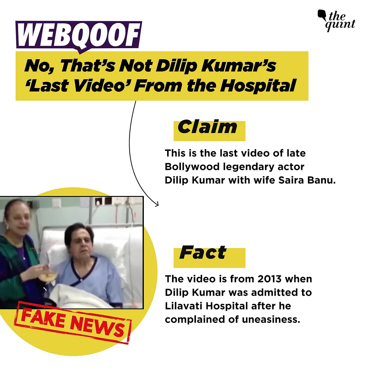 <div class="paragraphs"><p>Dilip Kumar's video from 2013. </p></div>