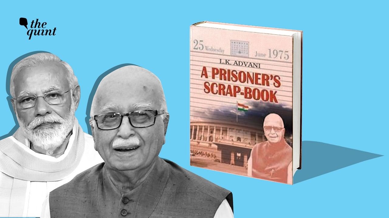 <div class="paragraphs"><p>Advani’s jail diary, titled <em>A Prisoner’s Scrap-Book</em>, was written during his 19 months of incarceration.</p></div>