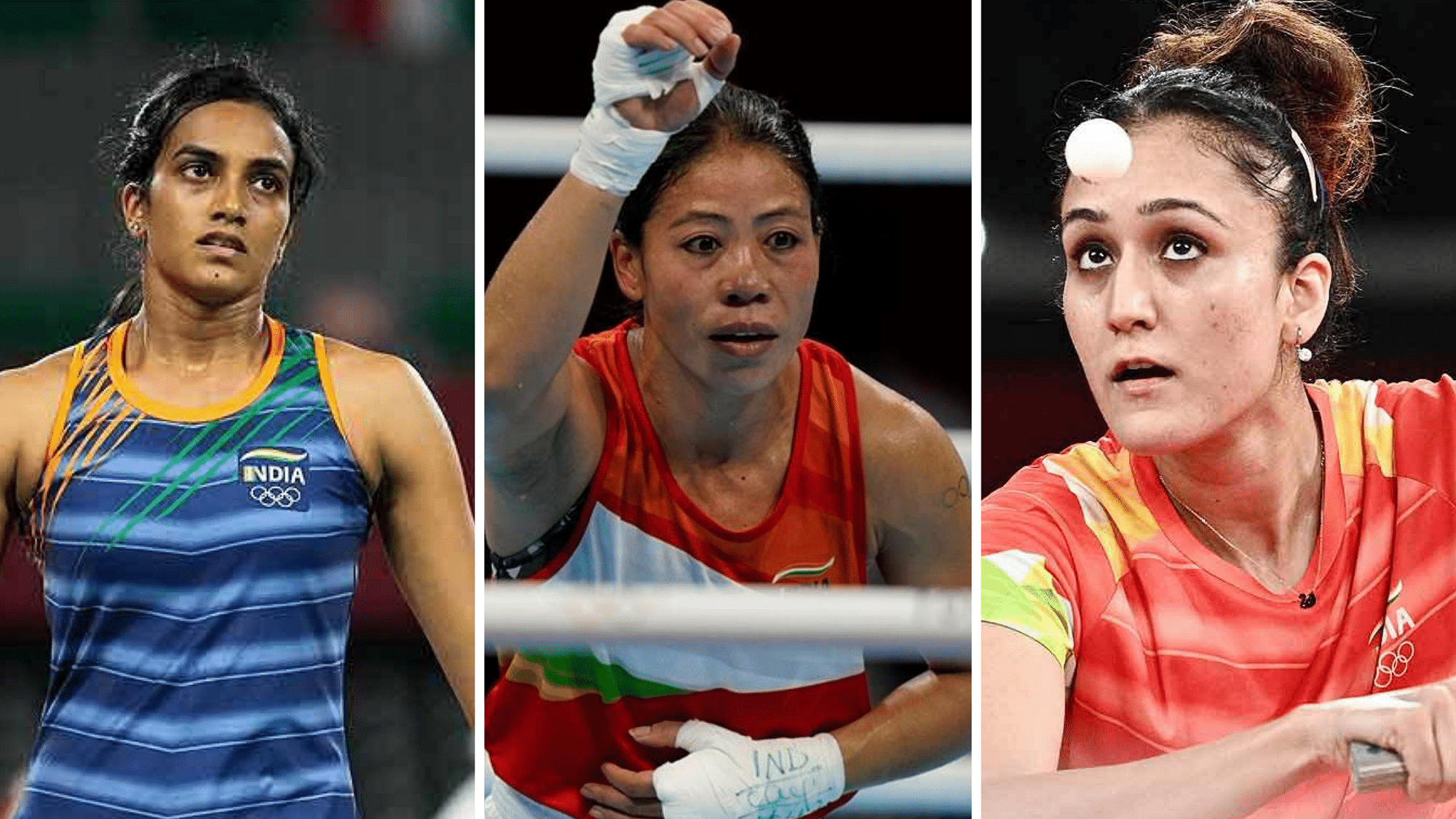 <div class="paragraphs"><p>MC Mary Kom, PV Sindhu and Manika Batra recorded victories on Day 2 of the 2020 Tokyo Olympics.</p></div>