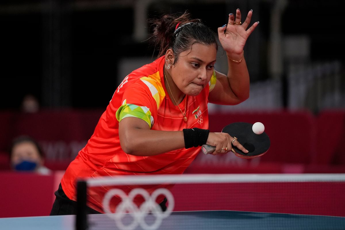 Manika Batra was competing in the women's singles and mixed doubles events at the 2020 Tokyo Olympics.