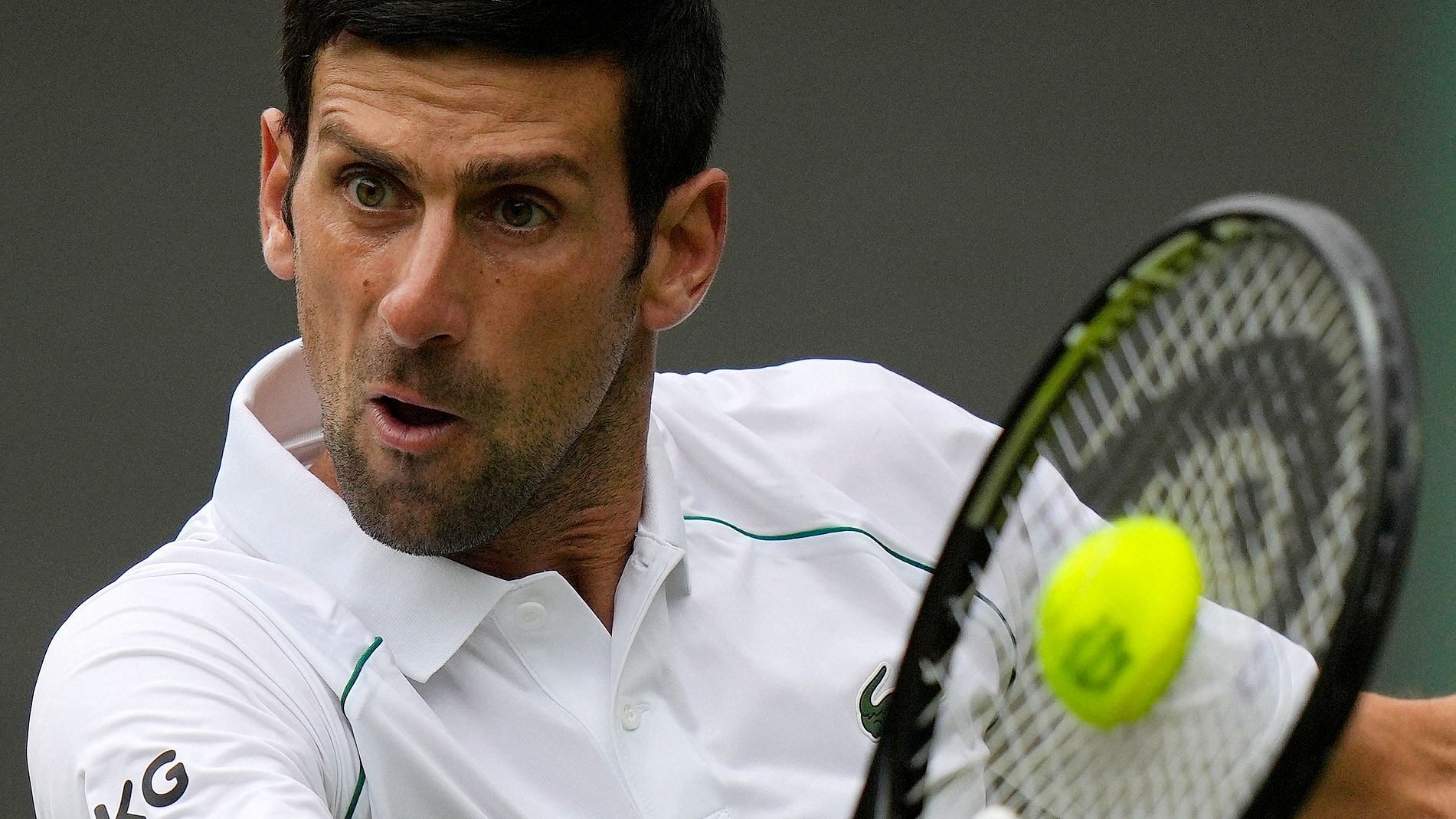 <div class="paragraphs"><p>Novak Djokovic in action at Wimbledon.&nbsp;</p></div>
