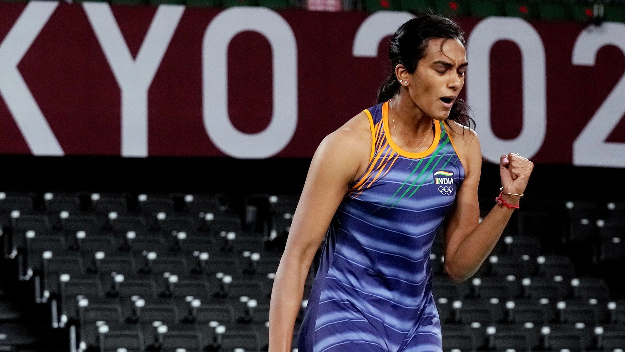 <div class="paragraphs"><p>PV Sindhu reaches the last-8 of Badminton singles in the Tokyo Olympics.</p></div>