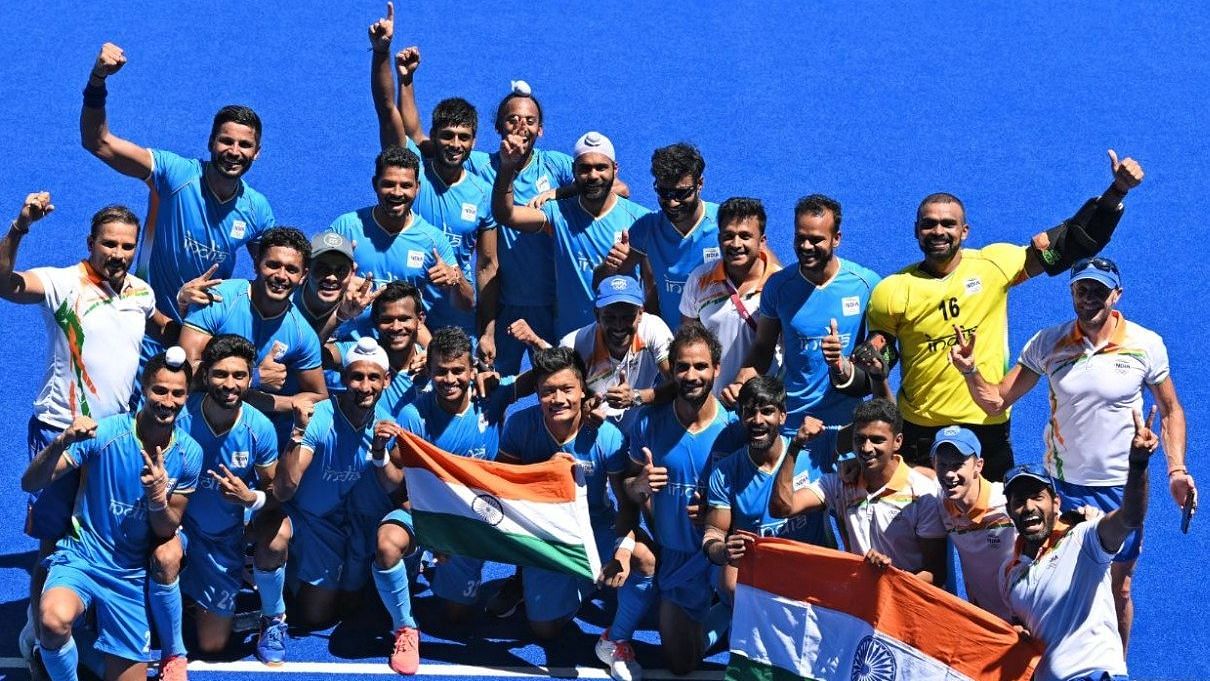 <div class="paragraphs"><p>The Indian Men's hockey team scripts history at Tokyo Olympics.</p></div>