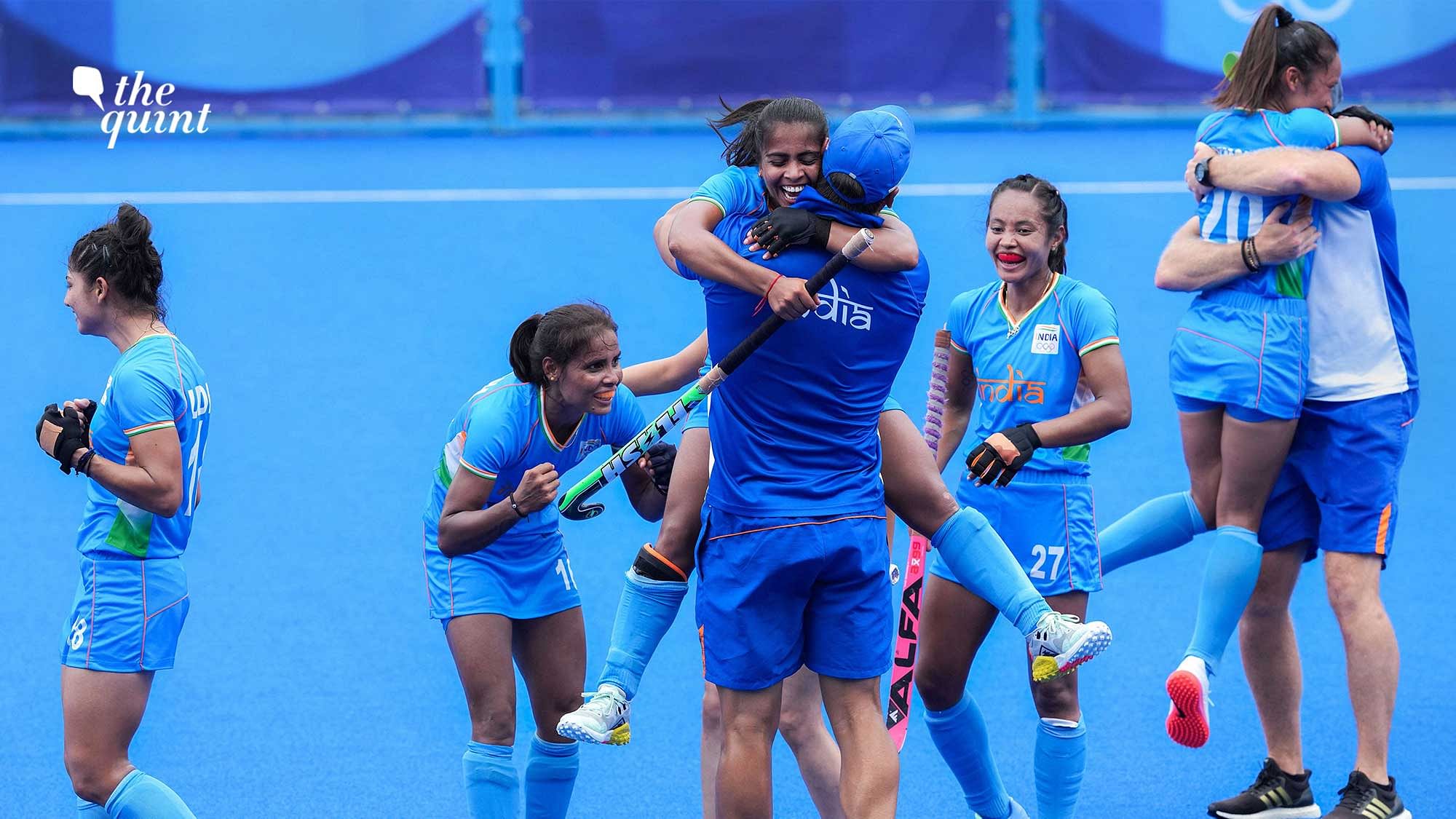 <div class="paragraphs"><p>The Indian women's team defeated Australia in the QF at the 2020 Tokyo Olympics.</p></div>