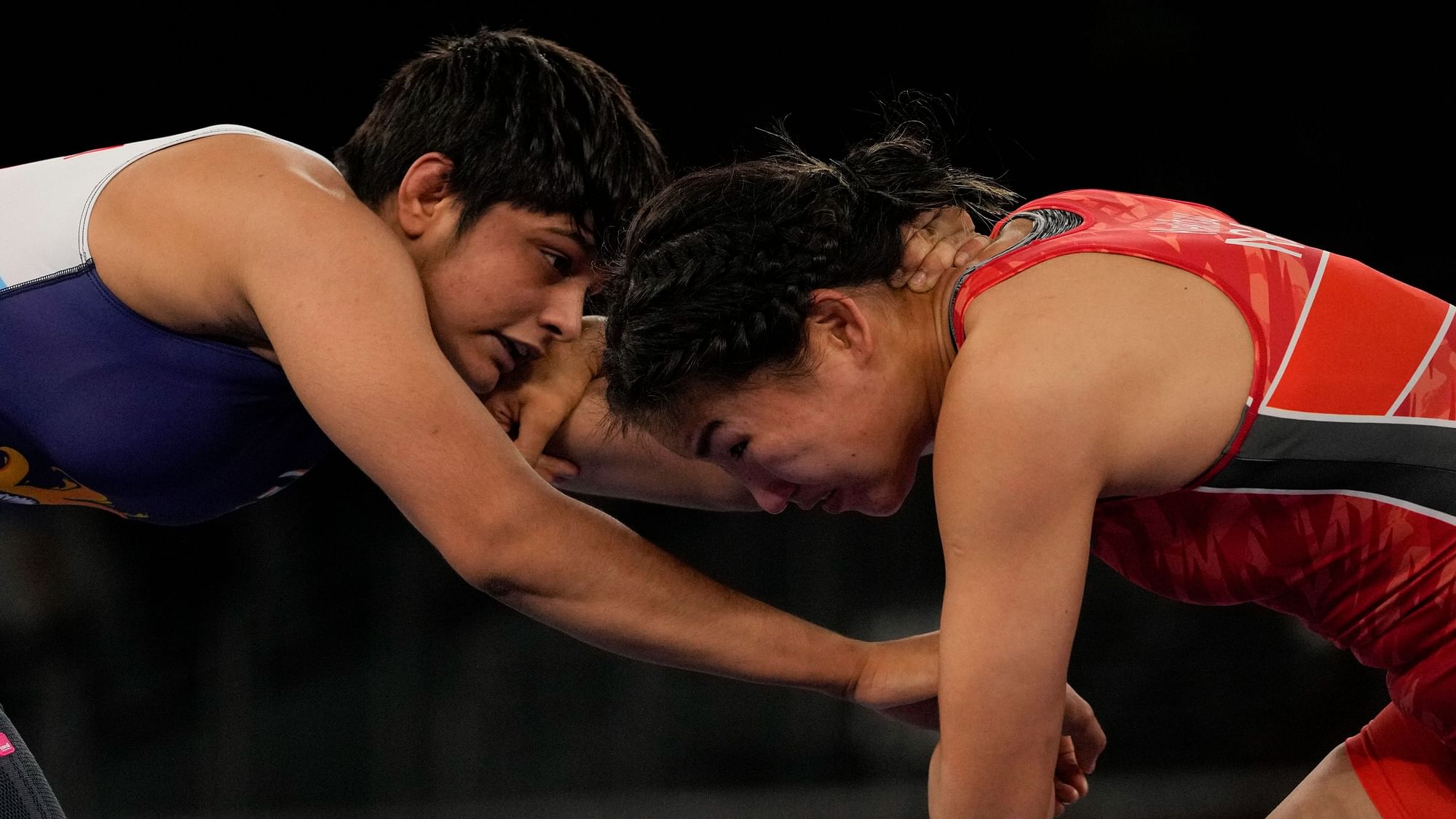 <div class="paragraphs"><p>Tokyo Olympics: Sonam Malik (left) made her debut but lost in the opening bout.</p></div>