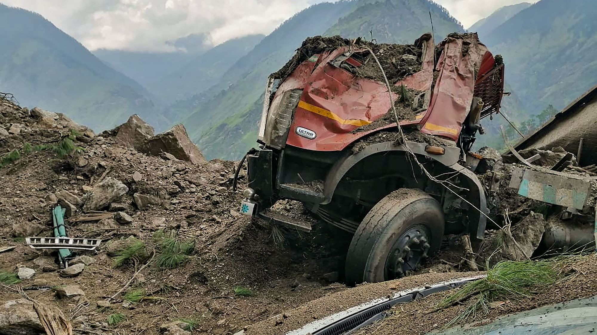 <div class="paragraphs"><p>A landslide hit Himachal Pradesh's Kinnaur district on Wednesday, 11 August.</p></div>
