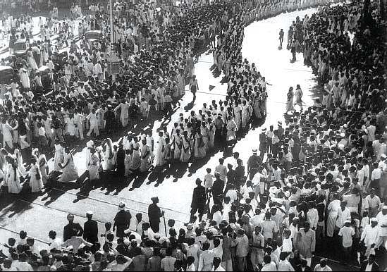 Gandhiji delivered the Quit Indian speech at Gowalia Tank Maidan (also known as August Kranti Maidan) in Bombay.