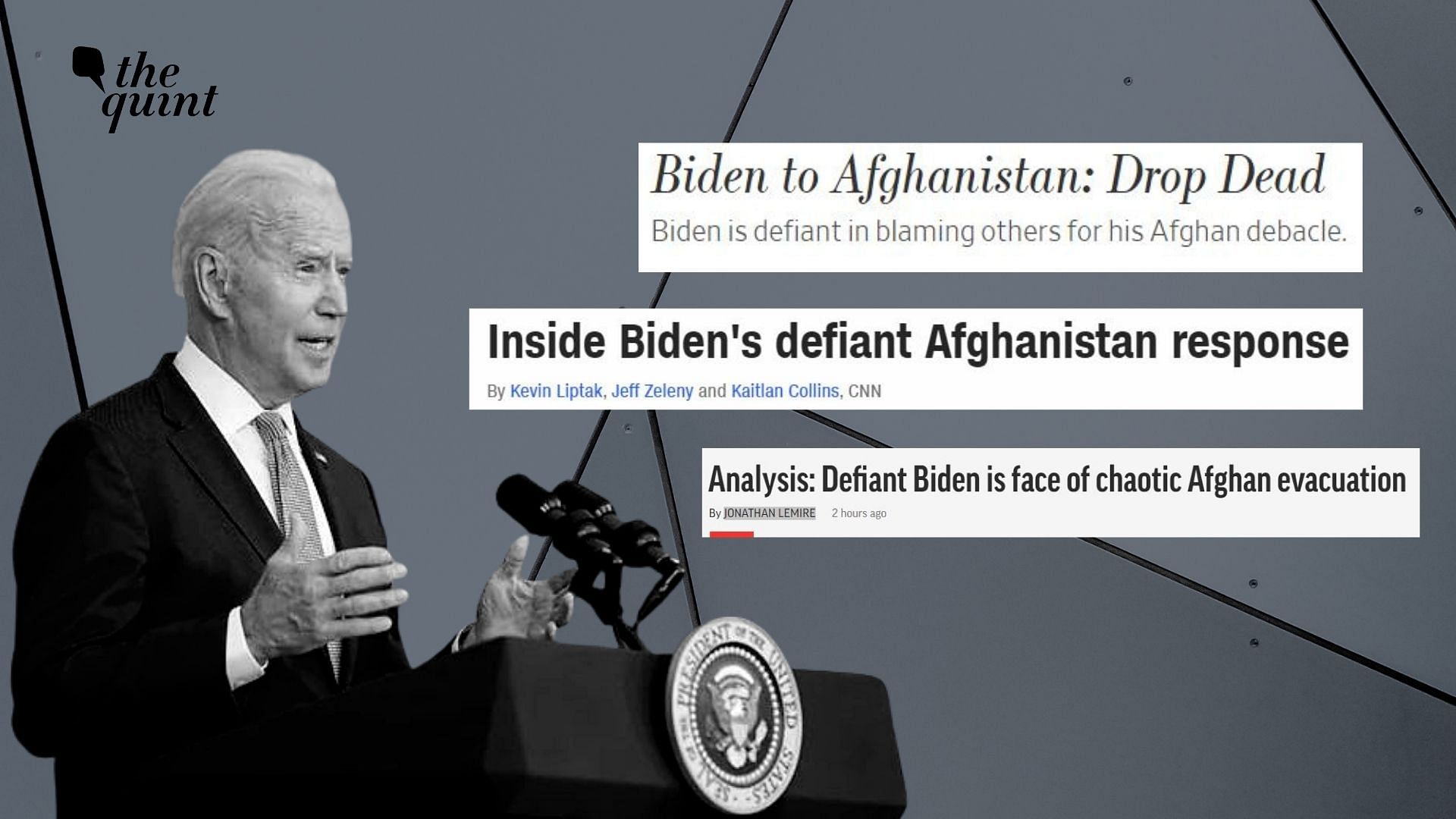 Stubborn Defiant For Us Media The Buck Does Stop With Joe Biden For Afghan Chaos
