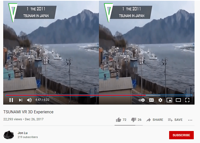Social media users have shared the 2011 clip from Japan as China's Three Gorges dam's gates being opened.