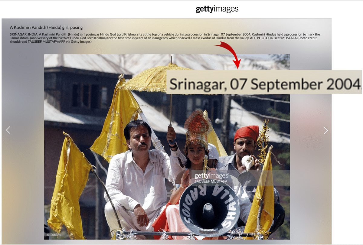 <div class="paragraphs"><p>The image shows Janmashtami celebrations in Srinagar in 2004.</p></div>