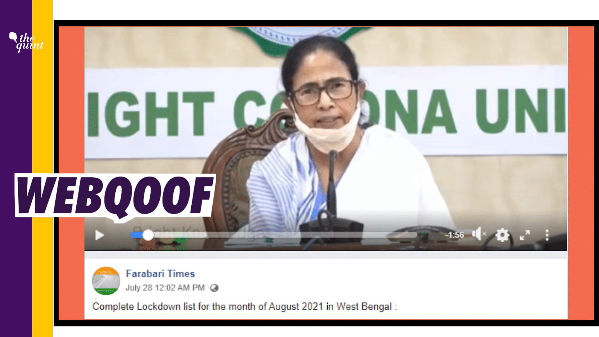 <div class="paragraphs"><p>Fact-Check |&nbsp;The COVID-19 lockdown restrictions have been relaxed in West Bengal by the Mamata Banerjee government following the second wave of the pandemic.</p></div>