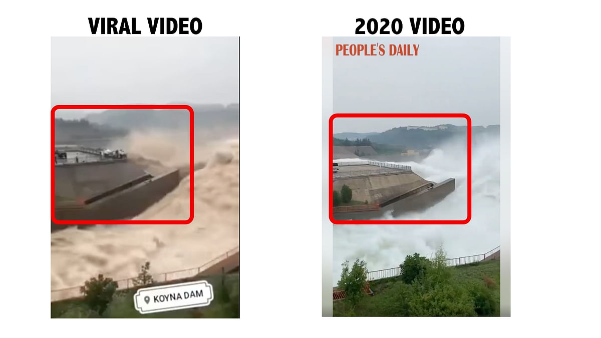 The video shows the Xiaolangdi reservoir in China that impounds the Yellow river.