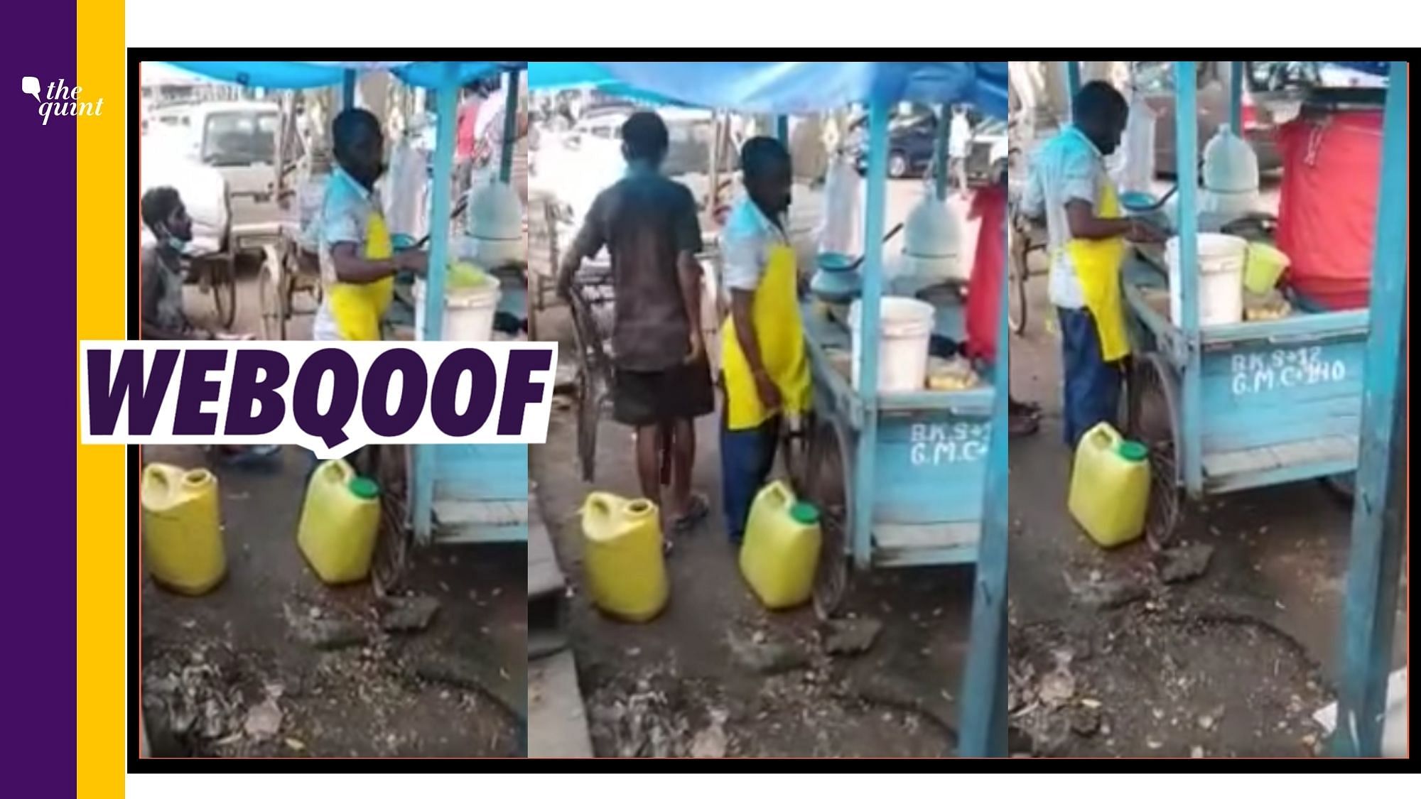 <div class="paragraphs"><p>A viral video of a street food vendor allegedly mixing urine with water was used to falsely claim that he is from the Muslim community.</p></div>