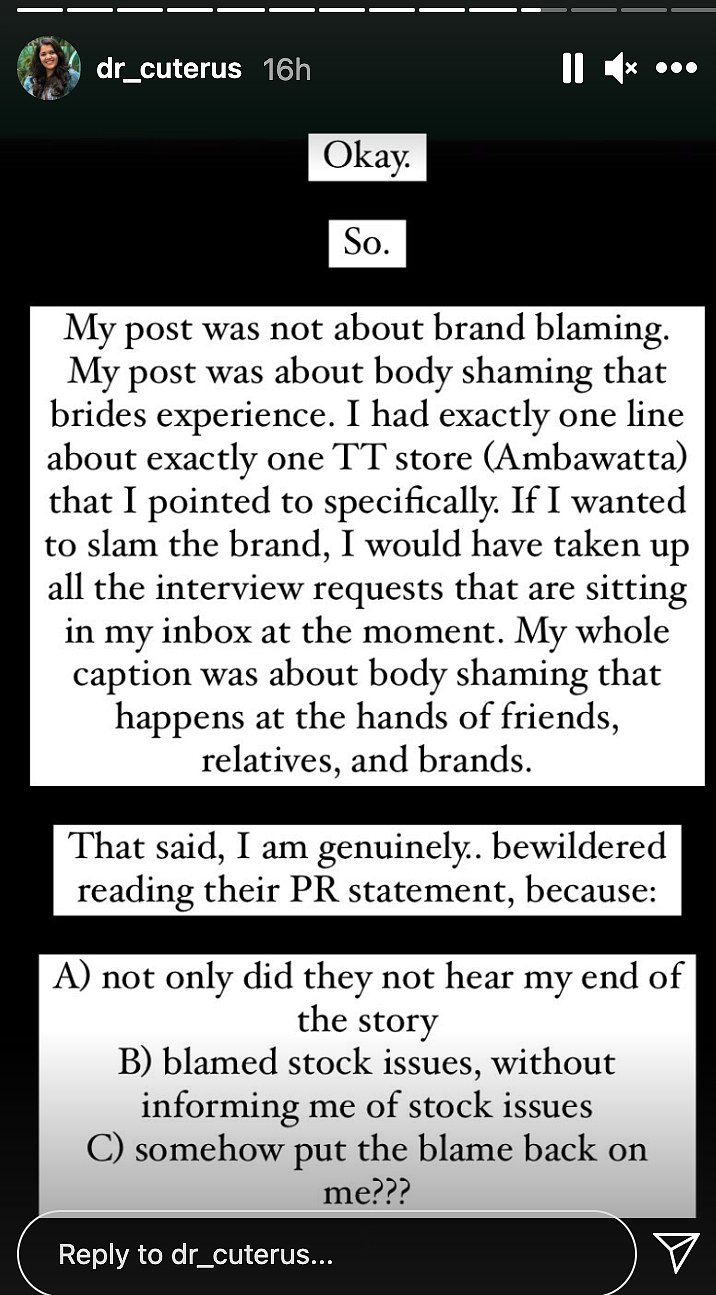 ‘Felt Unwelcome, Shamed’: Dr Tanaya on Her Experience at Tarun Tahiliani’s Store