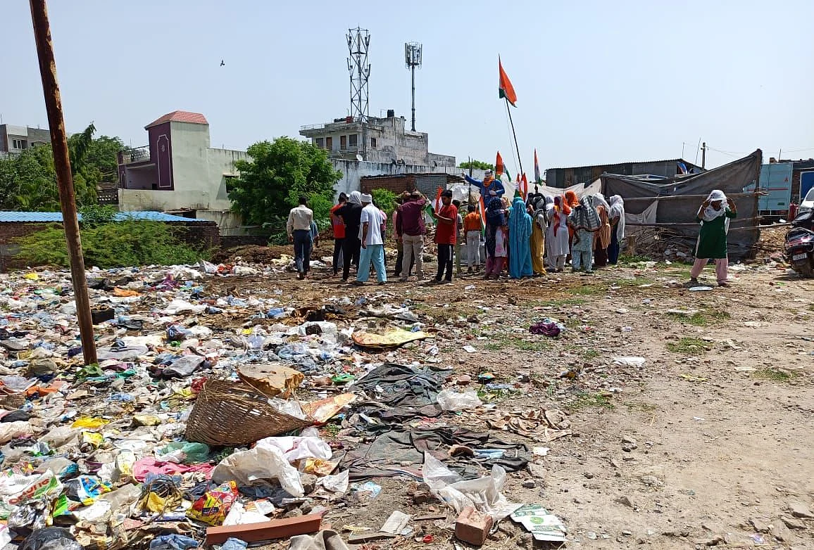 <div class="paragraphs"><p>One of the allegations against the Gujjar community is that they constantly dump their waste on the plot where the statue of BR Ambedkar has been put up.</p></div>