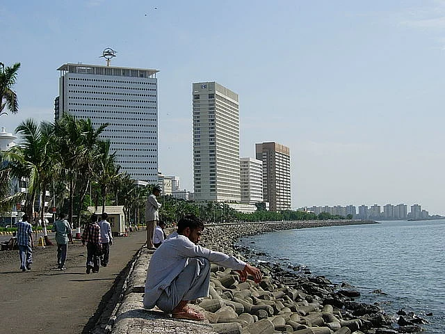 <div class="paragraphs"><p>The Air India building is surrounded by other high-rises.</p></div>
