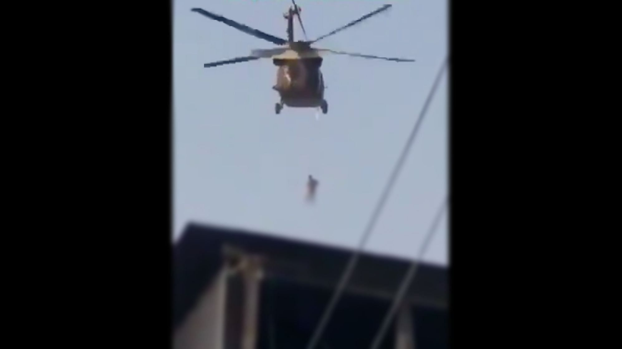 <div class="paragraphs"><p>A graphic video of a body dangling from a US military chopper came to the fore on Monday, 30 August.</p></div>