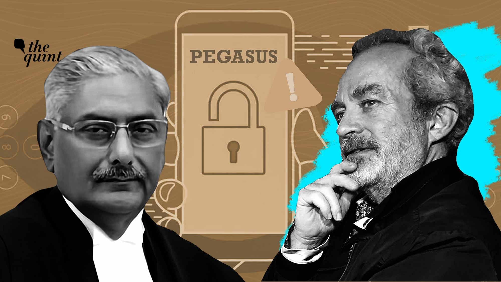 <div class="paragraphs"><p><em>The Wire</em> reports that numbers belonging to Justice Arun Mishra (L) and Christian Michel's (R) lawyer were on the list of potential Pegasus targets.</p></div>