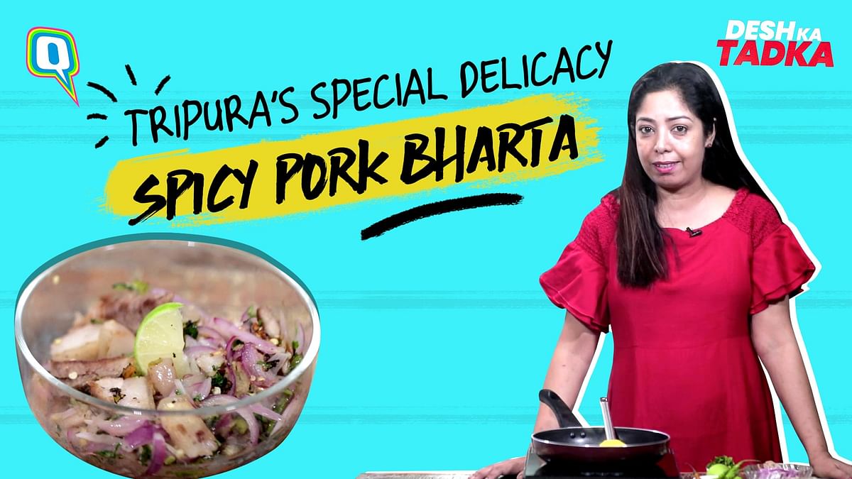 How To Make Tripura-Style Pork Salad: Wahan Mosdeng