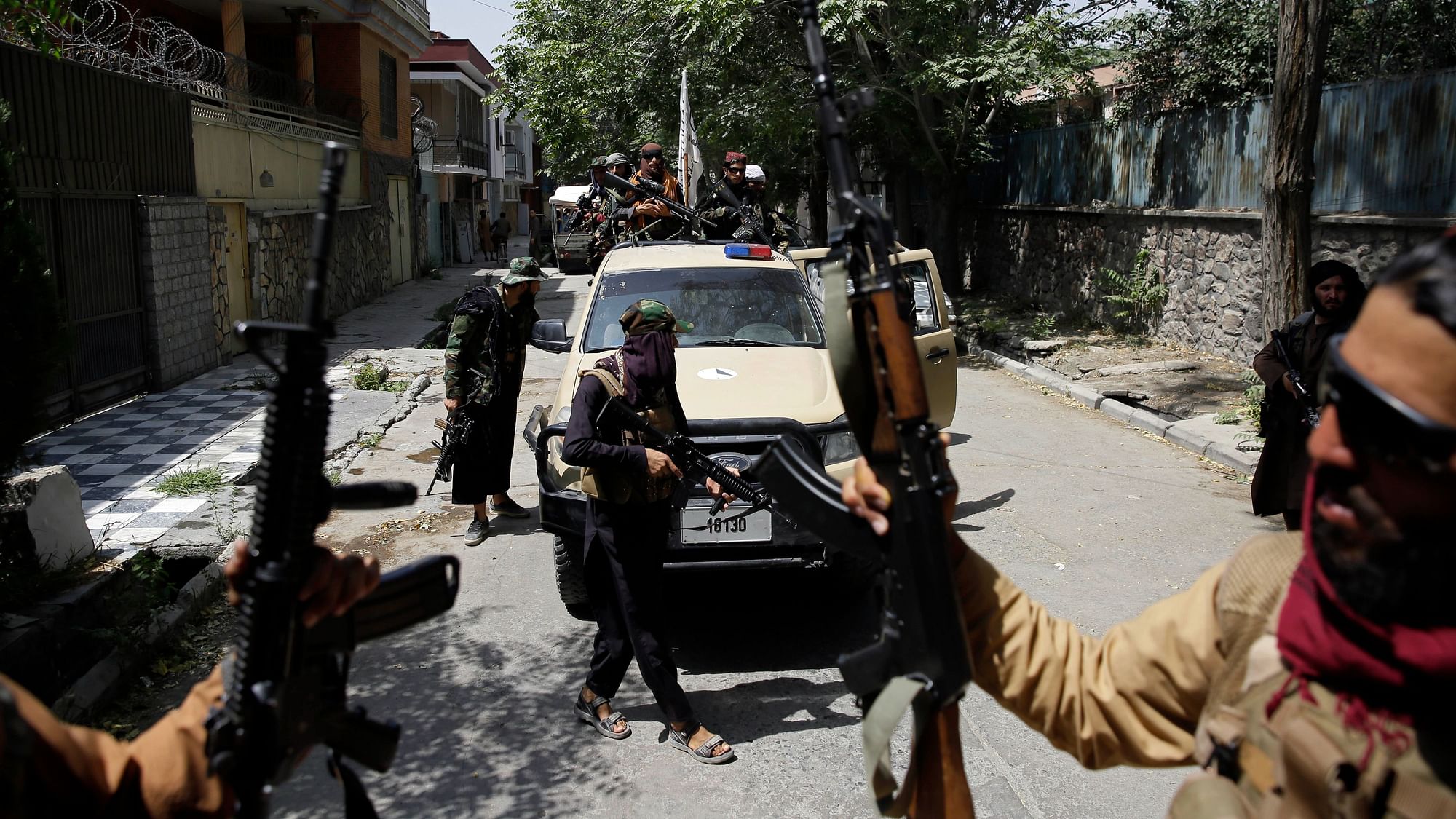 <div class="paragraphs"><p>Taliban fighters patrol in Kabul, Afghanistan, on Thursday, August 19, 2021. Image used for representation purpose.</p></div>