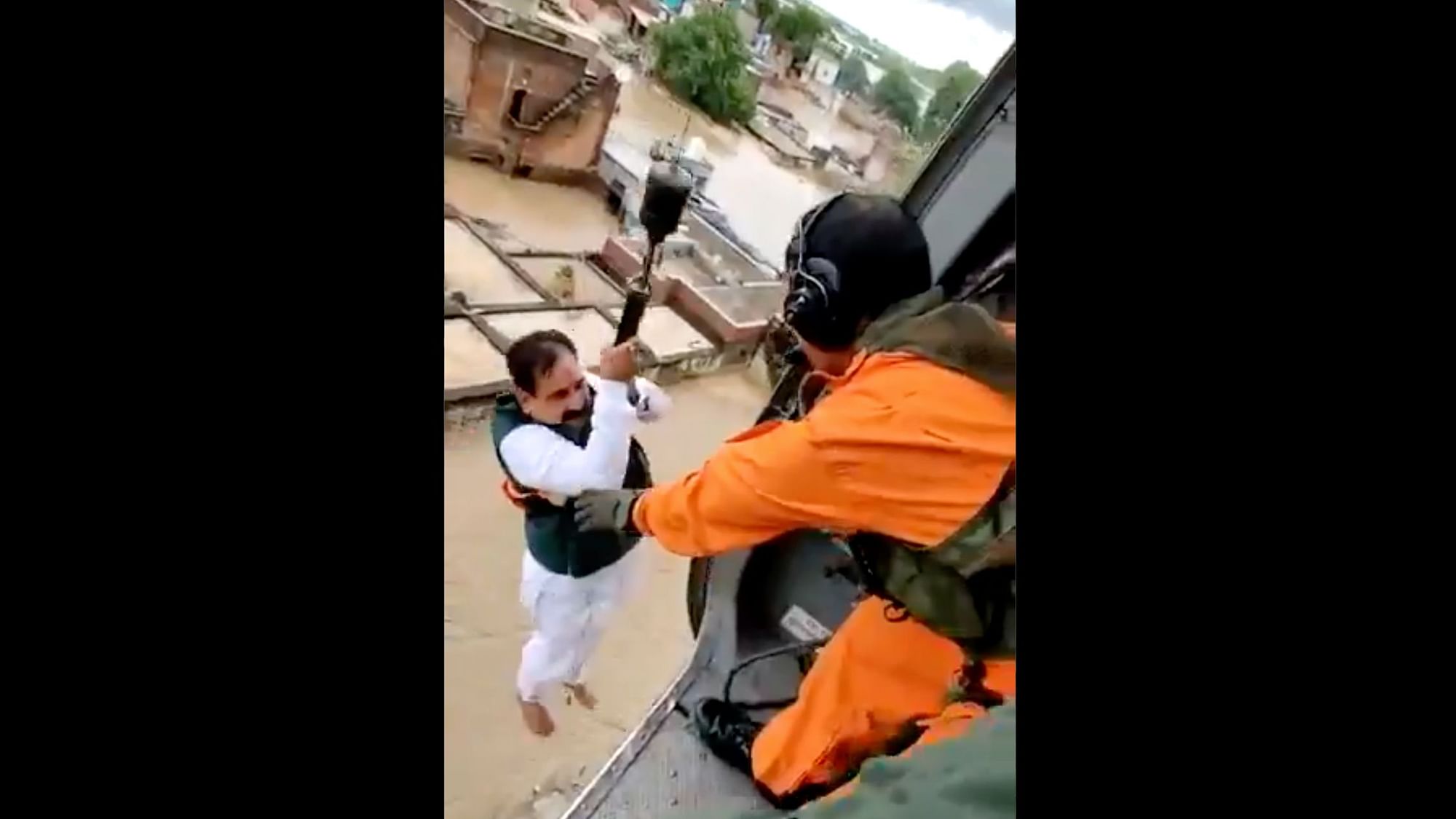 <div class="paragraphs"><p>Madhya Pradesh State Home Minister Narottam Mishra in an attempt to rescue people stranded in the flood-hit Datia district, himself got stuck and had to be airlifted.</p></div>