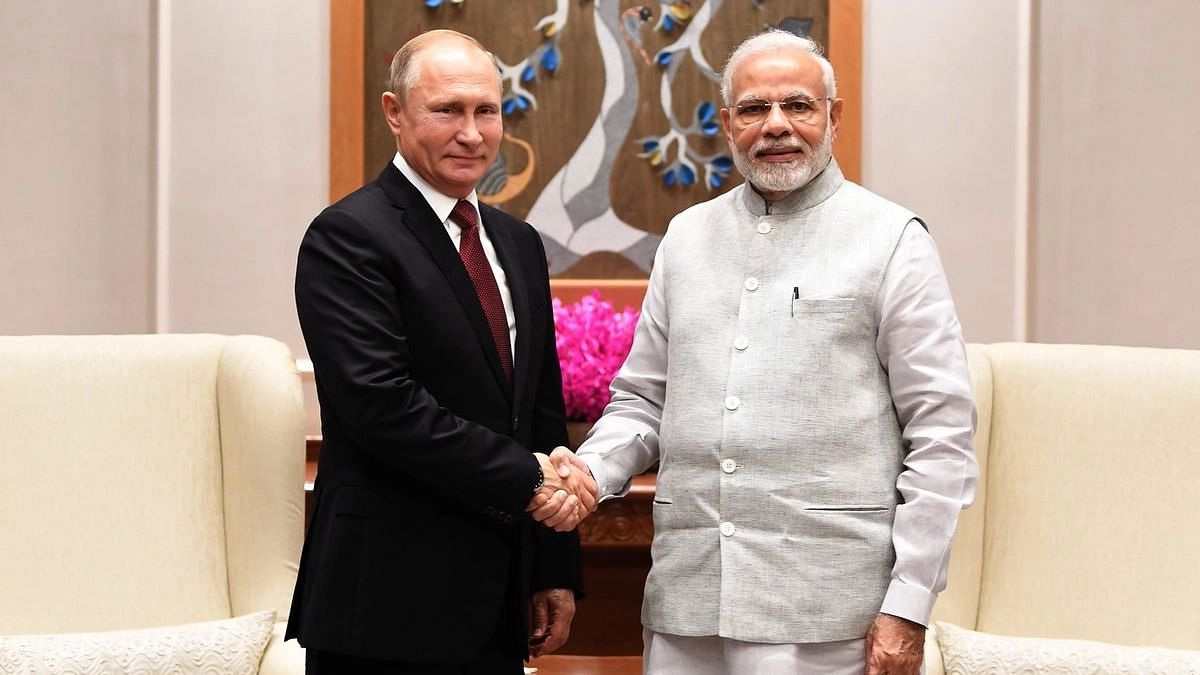 <div class="paragraphs"><p>File photo of Russian President Vladimir Putin and PM Narendra Modi.</p></div>