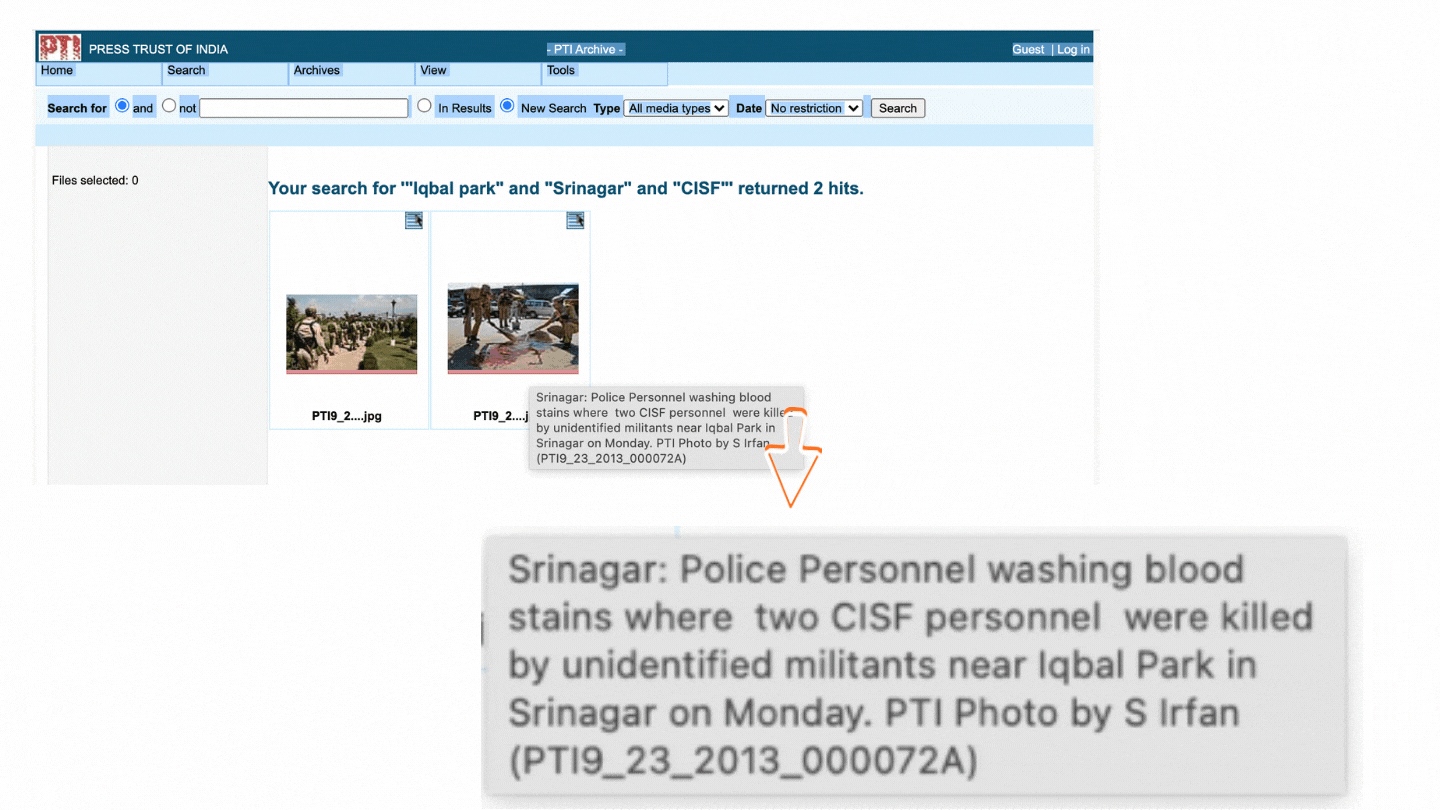 Old Image From Srinagar Shared As 'Cops Cleaning Farmers' Blood in Karnal'