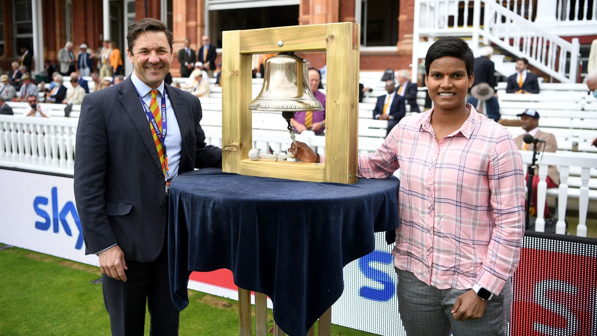 <div class="paragraphs"><p>Deepti Sharma rang the customary five-minute bell at Lord's on Sunday.</p></div>