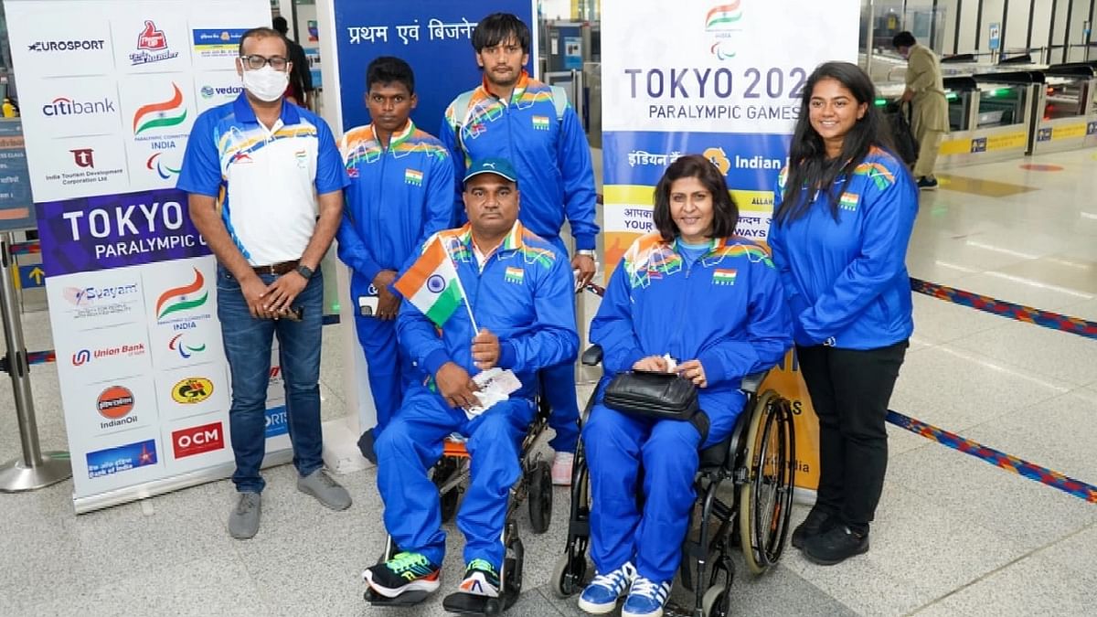 Photos: First Indian Paralympic Contingent Leaves For Tokyo Ahead of the Games