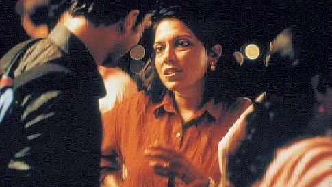 <div class="paragraphs"><p>Director Mira Nair in the making of <em>Monsoon Wedding</em>. </p></div>